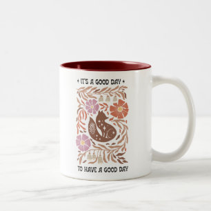 Boho Wildflower Es ist ein guter Tag, um einen gut Zweifarbige Tasse
