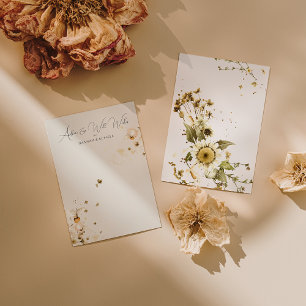 Boho-Wildflower-Hochzeit: Glückwünsche und Ratschl
