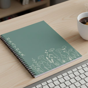 Boho-Wildflower-Personalisiertes Geschenk für Sie Planer
