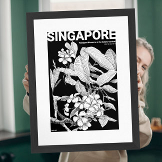 Boho-Wildflower-Rosé-Terrakotta-Blumen Poster