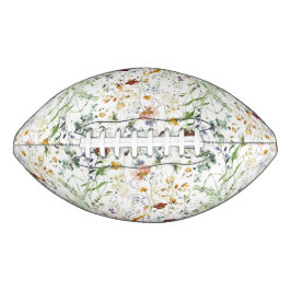 Boho Wildflower Watercolor Spring  Flower Football