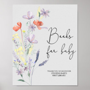 Boho Wildflowers - Bücher für Baby Poster