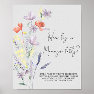 Boho Wildflowers - Wie groß ist Mamas Bauch Spiel Poster