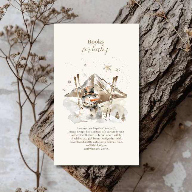 Boho Winter Christmas Baby Shooting Books for Baby Begleitkarte (Von Creator hochgeladen)