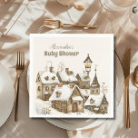 Boho Winter Christmas Baby Shower Serviette<br><div class="desc">Fügen Sie Ihrer Babydusche eine Touch feierlicher Eleganz mit unserer "Boho Winter Christmas" Babydusche Napkins hinzu. Diese wunderschön gestalteten Servietten verbinden den böhmischen Charme mit der gemütlichen Wärme der Ferienzeit und machen sie zu einer unverzichtbaren Ergänzung Ihres Festes. Features: Stilvolles Design: Jede Serviette zeichnet sich durch ein charmantes Boho-Design mit...</div>