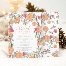 Boho Winter Dried Citrus Floral Brautparty