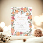 Boho Winter Dried Citrus Floral Weihnachten Brunch Einladung<br><div class="desc">Feiern Sie den Zauber des Winters mit unserer handgemalten Boho Winter Dried Citrus Floral Weihnachtsbrunch Einladung. Dieses handbemalte Design zeichnet sich durch eine harmonische Mischung aus Orange, Rosa, Rot, Braun und Grün mit floralen Wasserfarben aus, mit getrockneten, gemütlichen Weihnachtsorangen und Zimtstangen. Der elegante Script-Schriftart fügt eine Touch von Eleganz hinzu...</div>