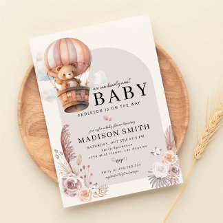 Boho wir können frühes Abwarten Baby-Dusche Einladung