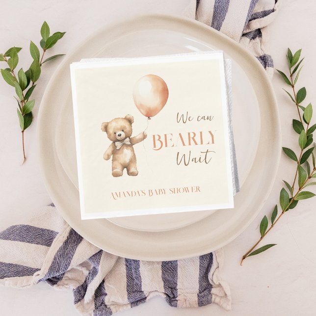 Boho wir können frühzeitig die Beige Bear Baby Dus Serviette (Von Creator hochgeladen)