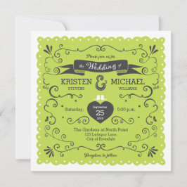Boho Wirbel, Curls, Banner & Lovebirds Hochzeit