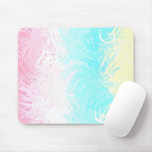 Boho Wirbel Groovy Abstrakt Genderflux Pride Flag Mousepad (Mit Mouse)