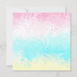 Boho Wirbel Groovy Abstrakte Genderflux-Pride-Flag Feiertagskarte