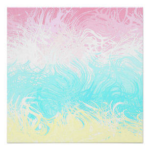 Boho Wirbel Groovy Abstrakte Genderflux-Pride-Flag Poster