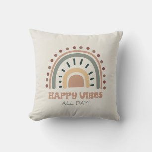 Boho wirbelkissen mit Sonne und Regenbogen Kissen