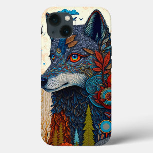 Boho Wolf Surreal Wildlife Art Case-Mate iPhone Hülle