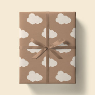 Boho Wolken Himmel Einfache geschlechtsneutrale Ki Geschenkpapier