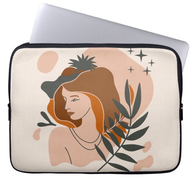 Boho Woman Stars Laptopschutzhülle (Vorderseite)