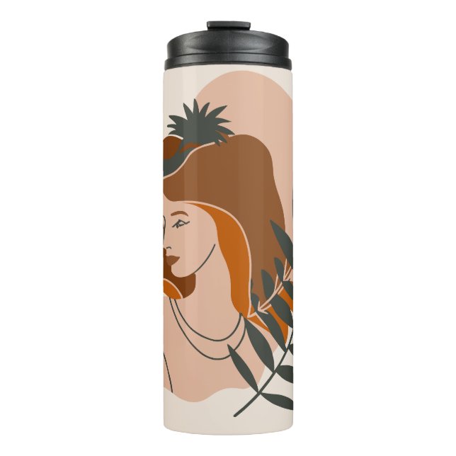 Boho Woman Stars Thermosbecher (Vorderseite)