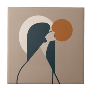 Boho Woman Sun Fliese