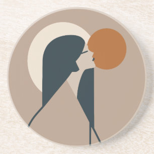 Boho Woman Sun Getränkeuntersetzer