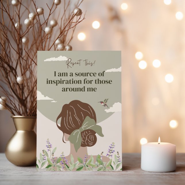 Boho Women Empowerment Positive Affirmative Cards (FLORAL AFFIRMATION FOR WOMEN)