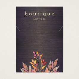 Boho Wood Necklace Display Card