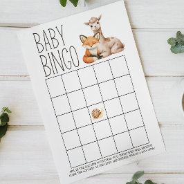 Boho Woodland Animal Double Sided Baby Showspiel