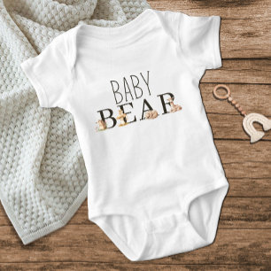 Boho Woodland Animals Baby Bear Strampler