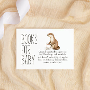 Boho Woodland Animals Bücher für Babydusche Mitteilungskarte