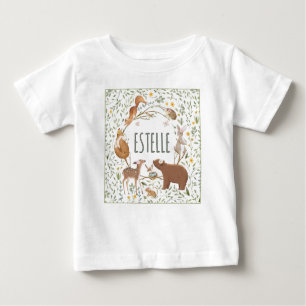 Boho Woodland Animals Forest Friends Kinderdusche Baby T-shirt
