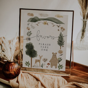 Boho Woodland Animals Geburtstagsparty favorisiert