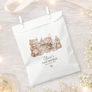 Boho Woodland Animals Gender Neutral Baby Shower Geschenktütchen