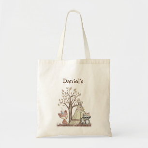 Boho Woodland Animals Nursery Tote Bag Tragetasche