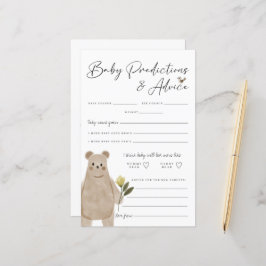 Boho Woodland Babydusche Vorhersagen und Ratschläg