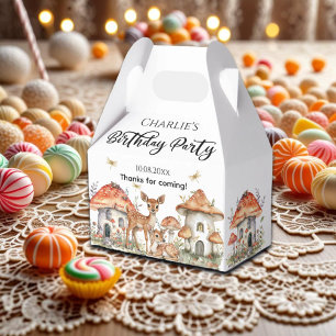 Boho Woodland Forest Animals Geburtstagsparty Geschenkschachtel