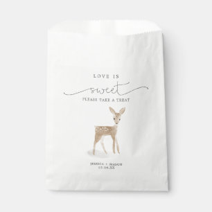 Boho Woodland Liebe ist süße Lieblings-Tasche Hirs Geschenktütchen
