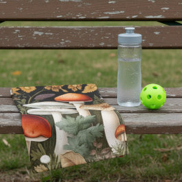 Boho Woodland Mushrooms Wildflower Garden Sports Handtuch