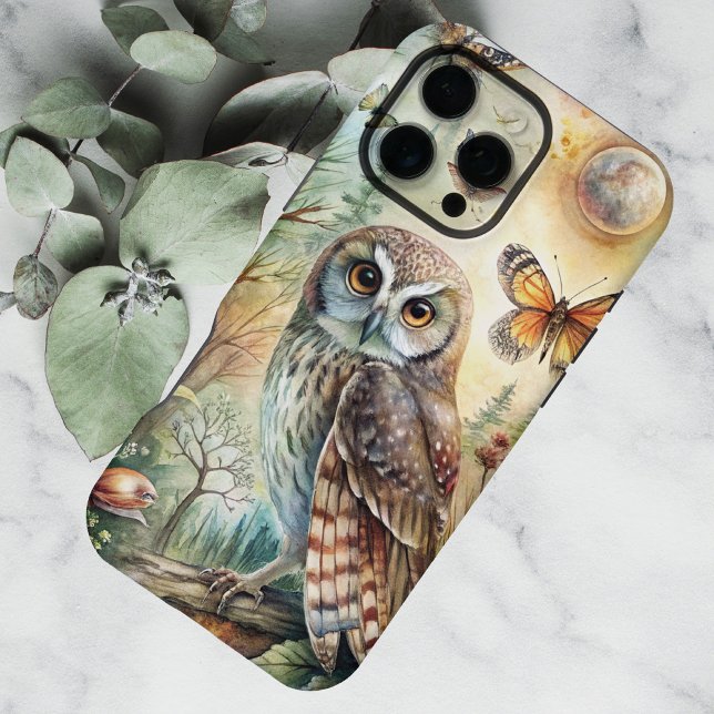 Boho Woodland Owl iPhone Hülle (Von Creator hochgeladen)