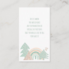 Boho Woodland Rainbow  Begleitkarte