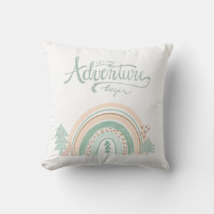 Boho Woodland Rainbow Gender Neutrales Kinderzimme Kissen