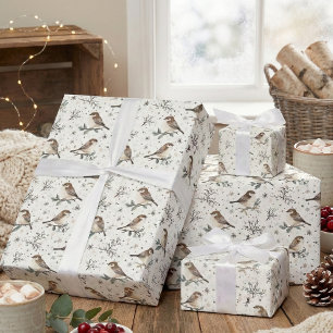 Boho Woodland Watercolor Weihnachten Geschenkpapier Set