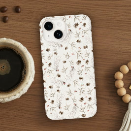 Boho Woodland Winterberry Pattern Case-Mate iPhone 14 Hülle