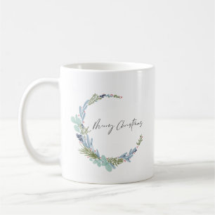 Boho Wreath frohe Weihnachten Modernes Design Kaffeetasse