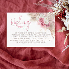 Boho wünscht gut Pampas Grass Baby Dusche Begleitkarte