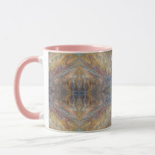 Boho-Wüsten-Sandstein-Vintage-Marmoriertes Papier Tasse