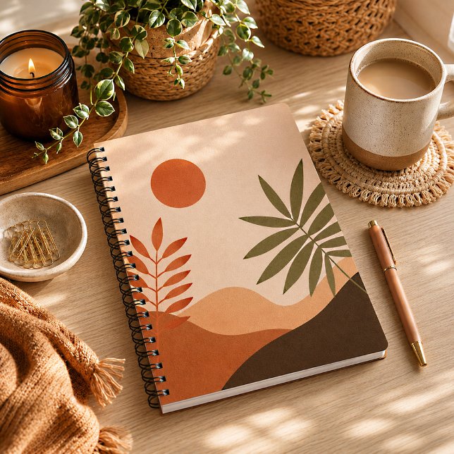 Boho Wüsten-Sonnen-Notizbuch Notizblock (Boho Desert Sun Notebook
)