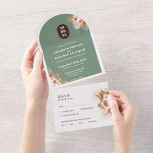 Boho Wüstenargenrahmen All In One Einladung