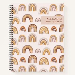 Boho Wüstenbogen in neutralen Personalisierten Notizbuch