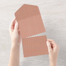Boho-Wüstenstreifen-Design All In One Einladung