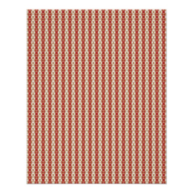 Boho-Wüstenstreifen-Design Poster (Vorderseite)